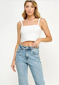 High Rise Straight Ankle Jeans